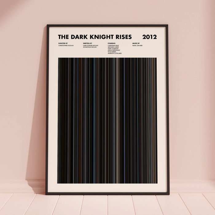 The Dark Knight Rises Movie Barcode Movie Barcode Poster