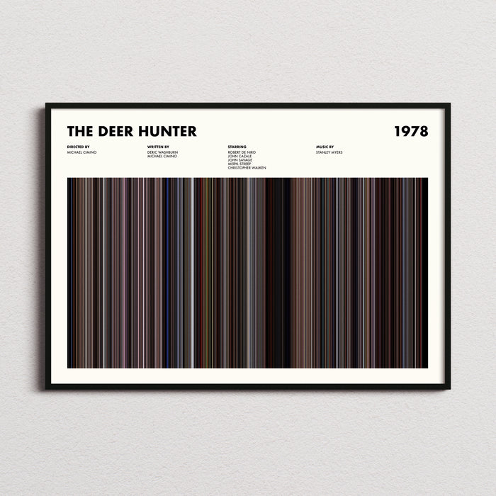 The Deer Hunter Movie Barcode Poster