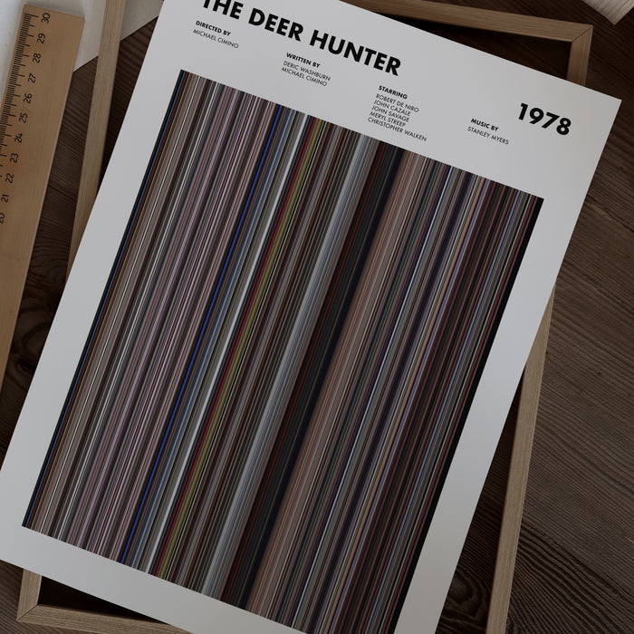 The Deer Hunter Movie Barcode Poster