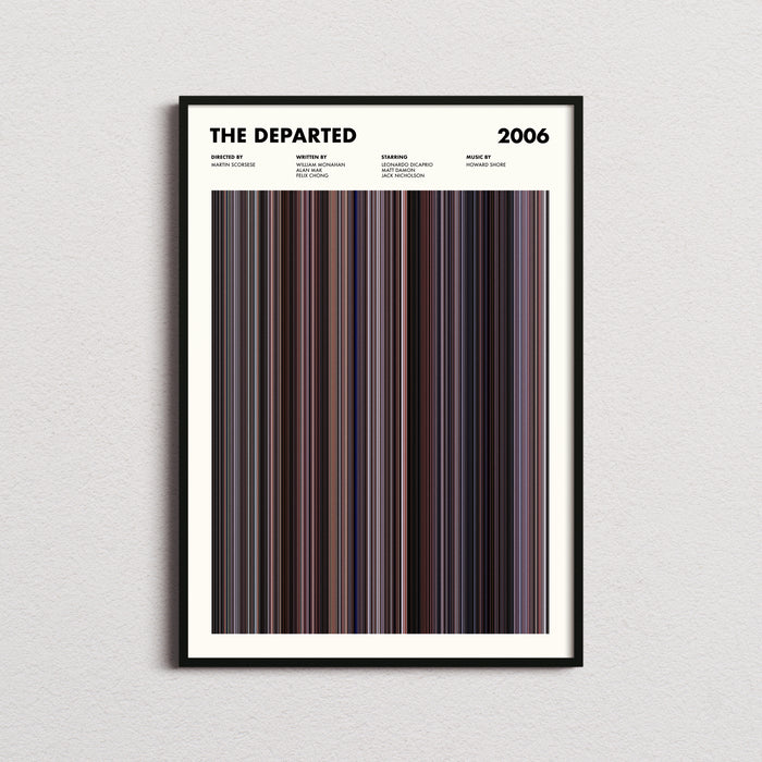 The Departed Movie Barcode Poster