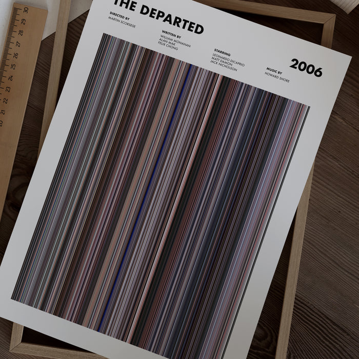 The Departed Movie Barcode Poster