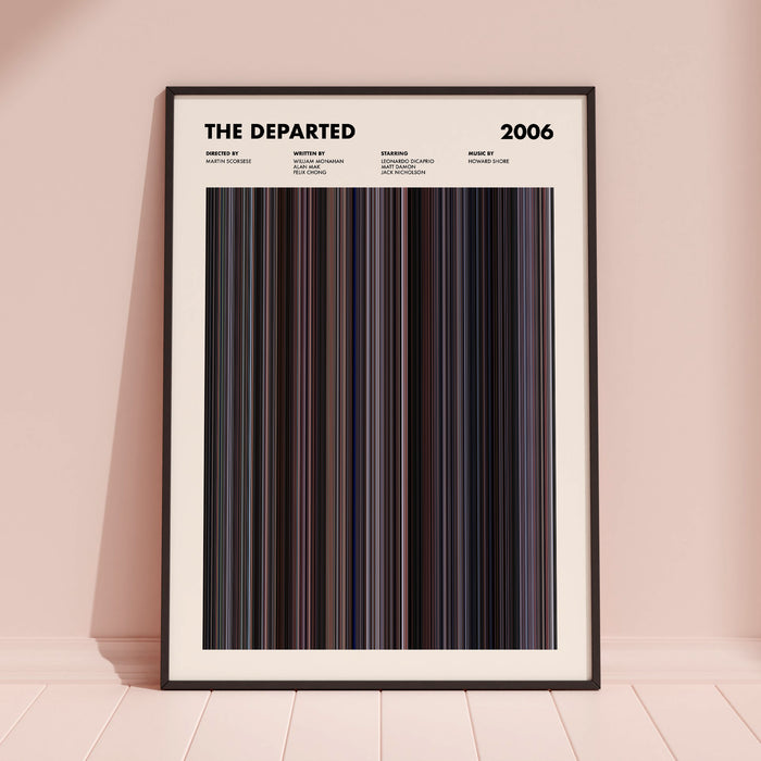 The Departed Movie Barcode Poster