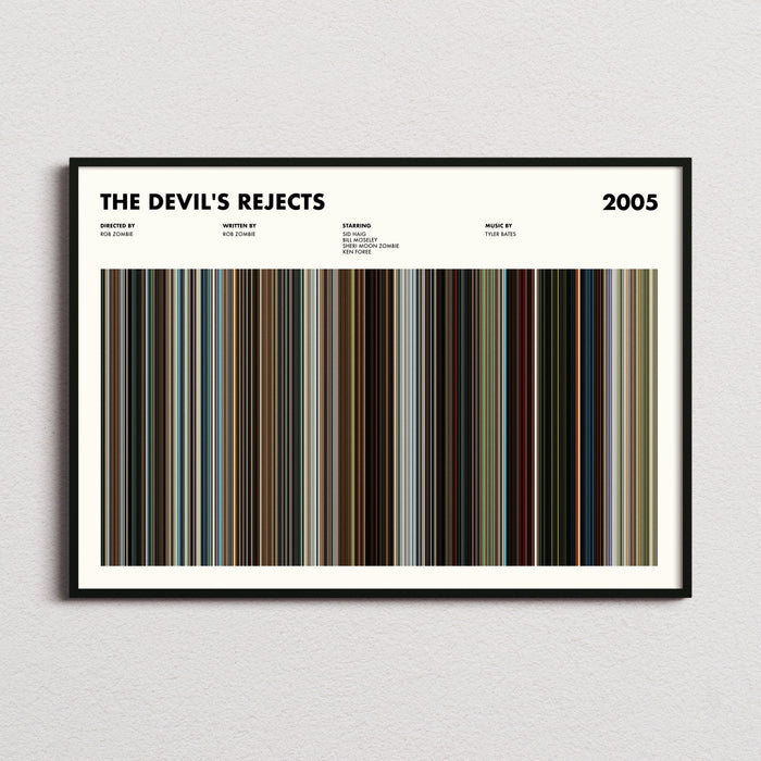 The Devil's Rejects Movie Barcode Poster