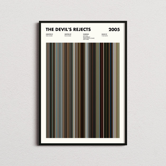 The Devil's Rejects Movie Barcode Poster