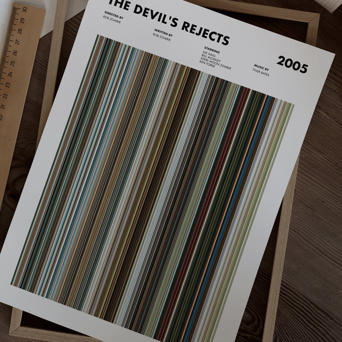 The Devil's Rejects Movie Barcode Poster