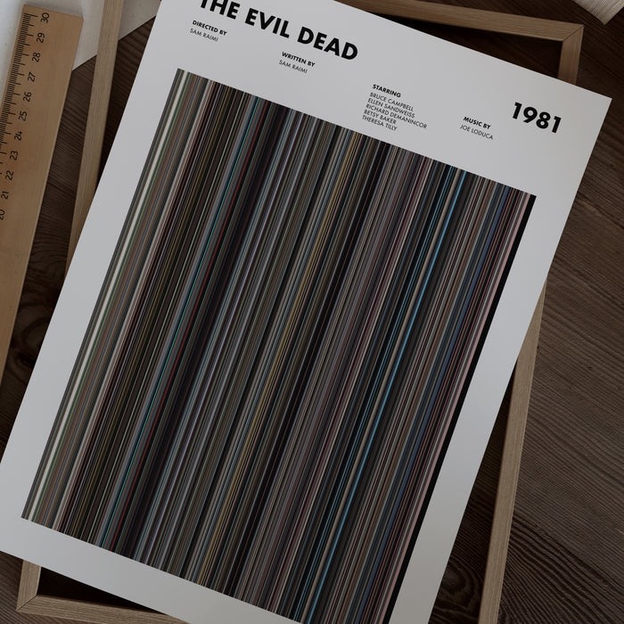 The Evil Dead Movie Barcode Poster