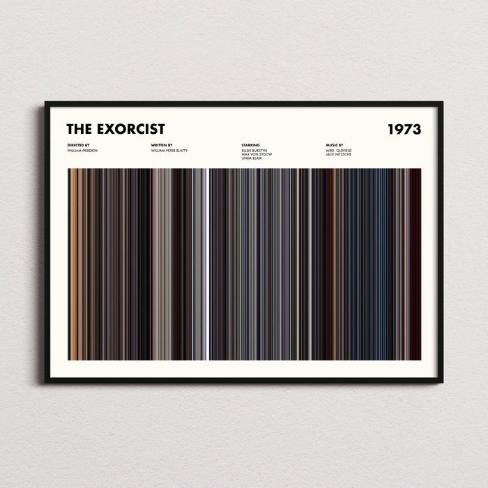 The Exorcist Movie Barcode Poster