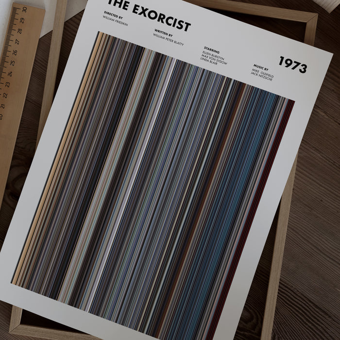 The Exorcist Movie Barcode Poster