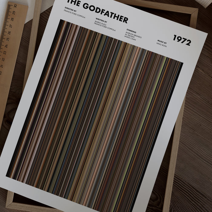 The Godfather Movie Barcode Poster