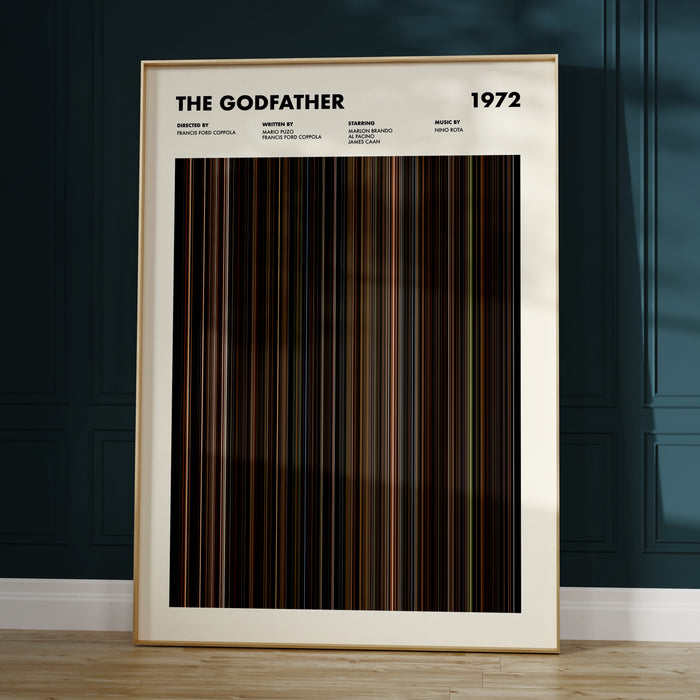 The Godfather Movie Barcode Poster