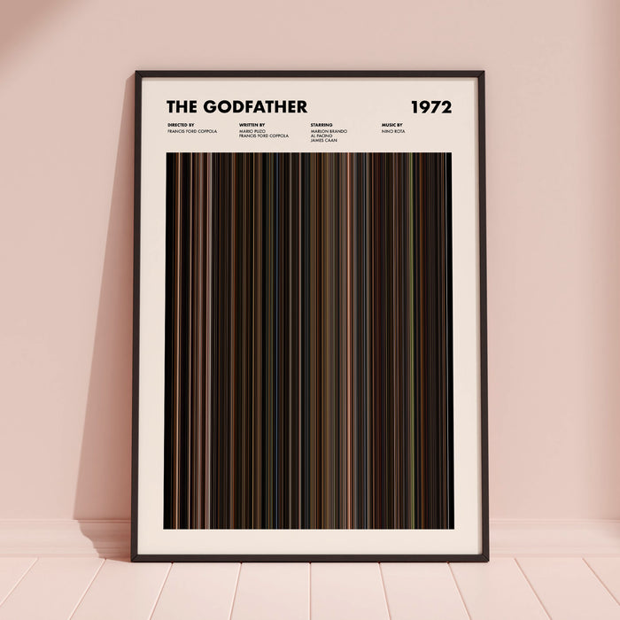 The Godfather Movie Barcode Poster