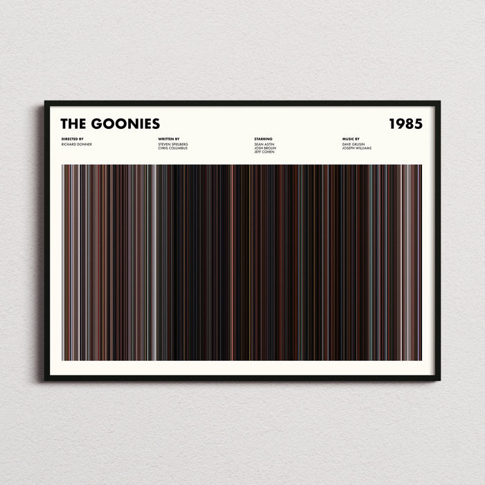 The Goonies Movie Barcode Poster