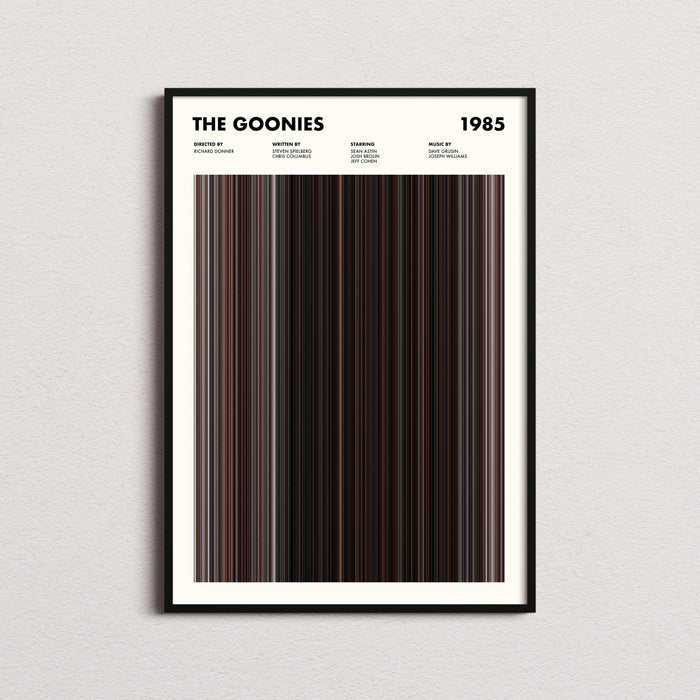 The Goonies Movie Barcode Poster