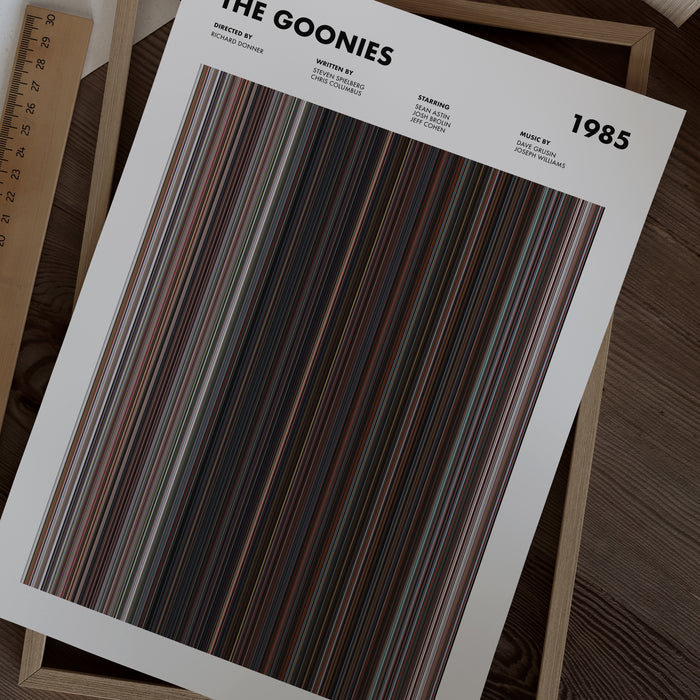 The Goonies Movie Barcode Poster