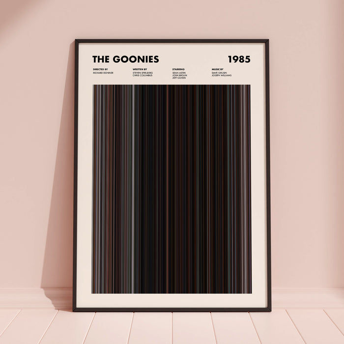 The Goonies Movie Barcode Poster