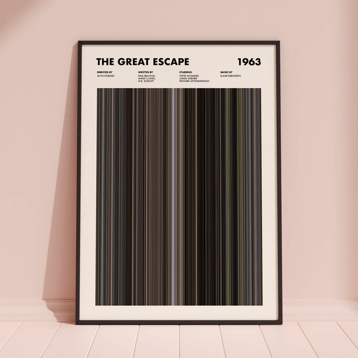 The Great Escape Movie Barcode Poster
