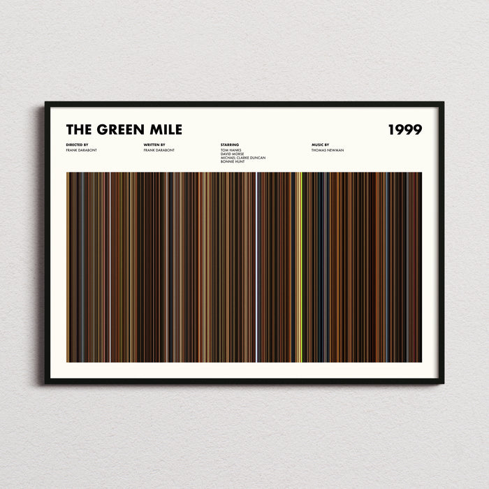 The Green Mile Movie Barcode Poster