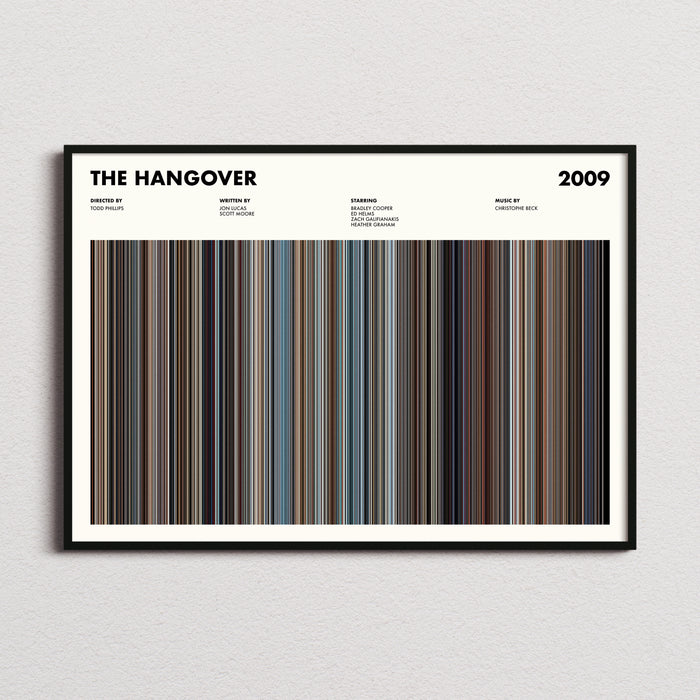 The Hangover Movie Barcode Poster