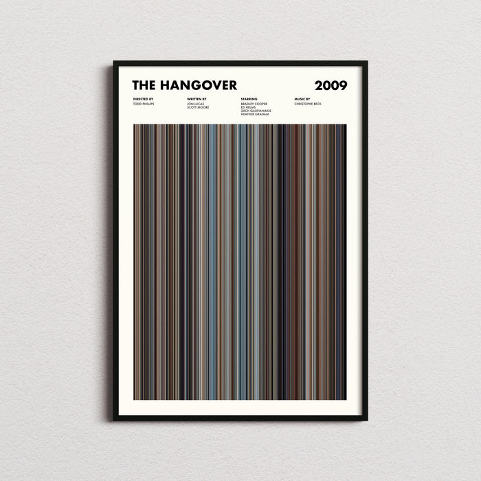 The Hangover Movie Barcode Poster