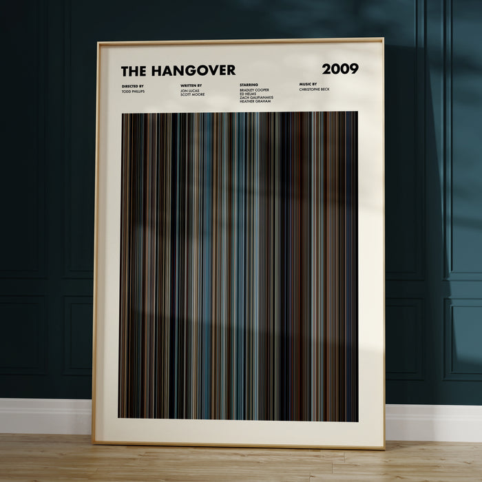 The Hangover Movie Barcode Poster