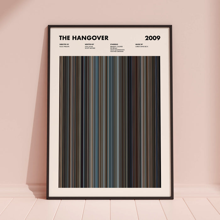 The Hangover Movie Barcode Poster