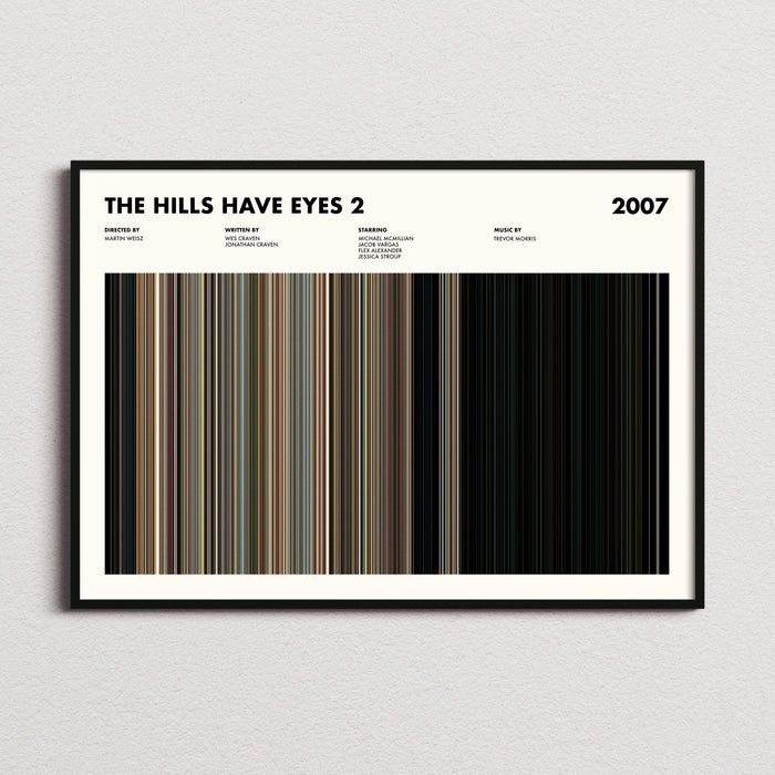 The Hills Have Eyes 2 Movie Barcode Poster