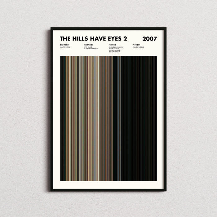 The Hills Have Eyes 2 Movie Barcode Poster