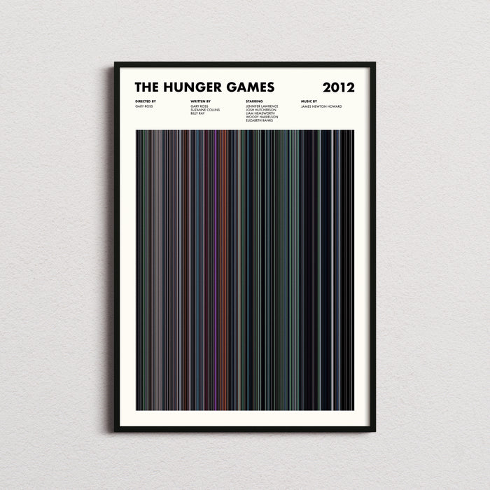 The Hunger Games Movie Barcode Poster