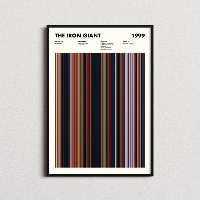 The Iron Giant Movie Barcode Poster