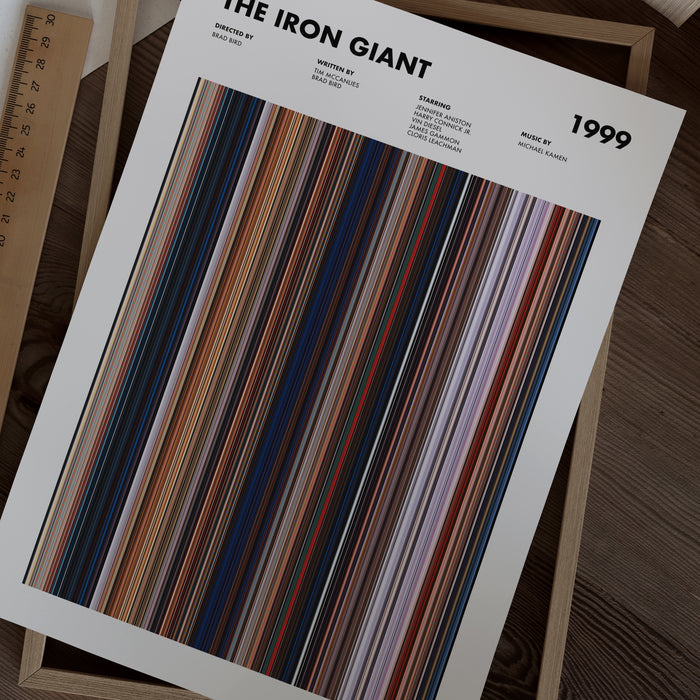 The Iron Giant Movie Barcode Poster