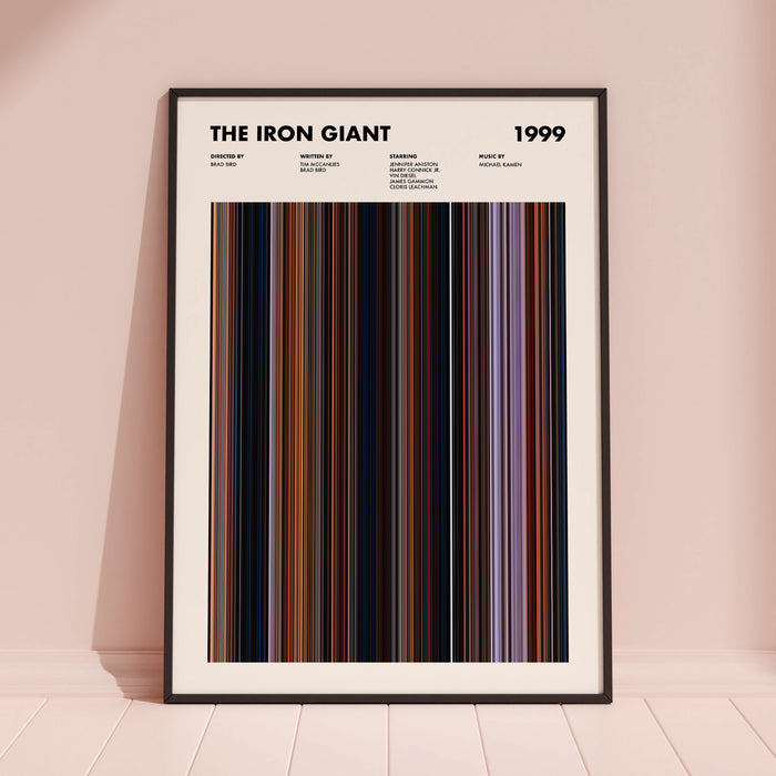 The Iron Giant Movie Barcode Poster