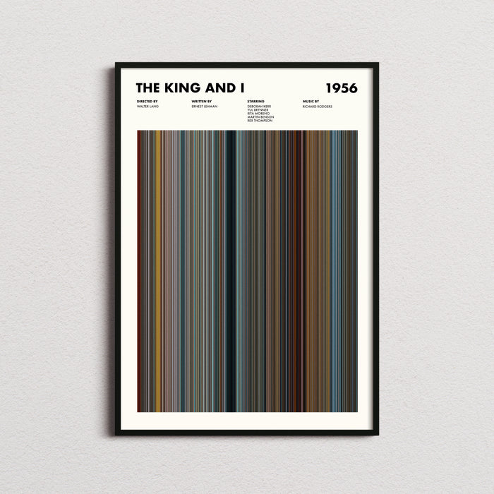 The King And I Movie Barcode Movie Barcode Poster