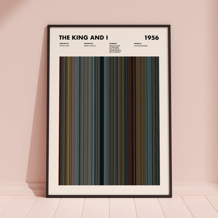 The King And I Movie Barcode Movie Barcode Poster