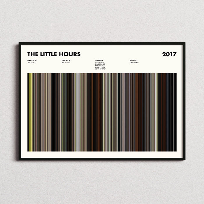 The Little Hours Movie Barcode Poster