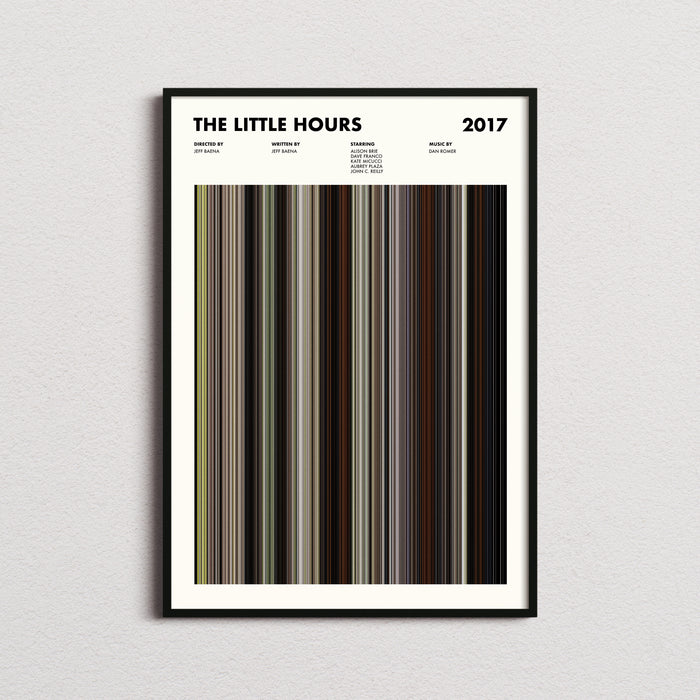 The Little Hours Movie Barcode Poster