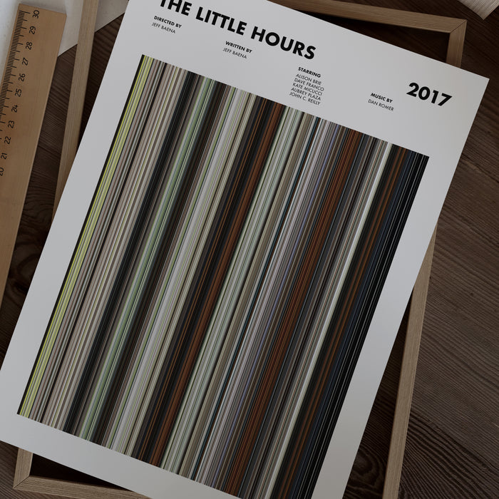 The Little Hours Movie Barcode Poster