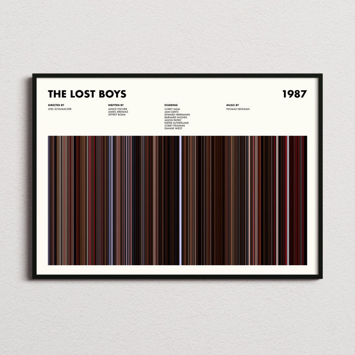 The Lost Boys Movie Barcode Poster