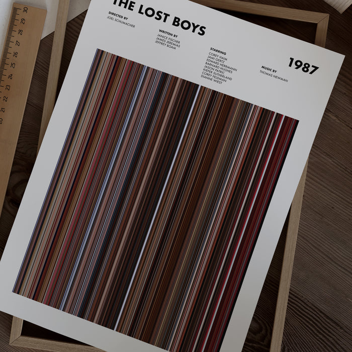 The Lost Boys Movie Barcode Poster