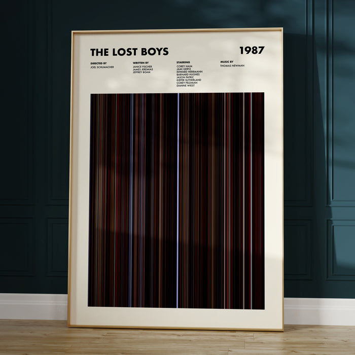 The Lost Boys Movie Barcode Poster