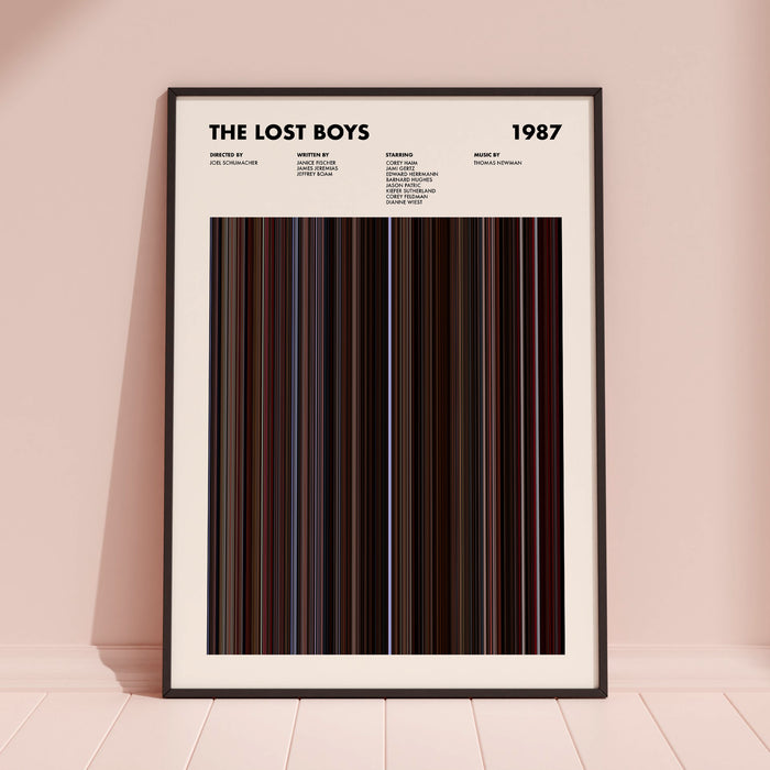 The Lost Boys Movie Barcode Poster