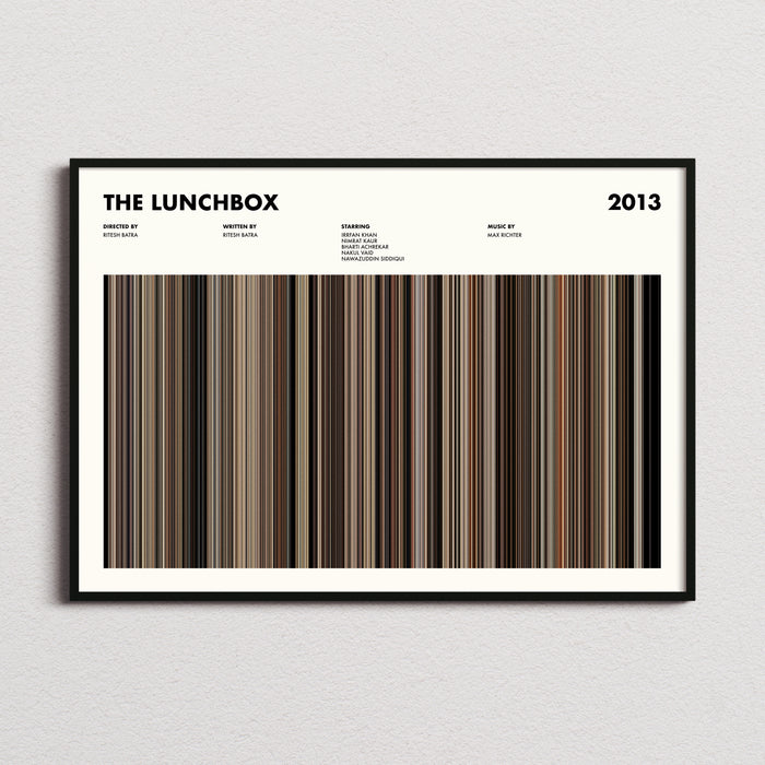 The Lunchbox Movie Barcode Poster