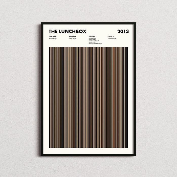 The Lunchbox Movie Barcode Poster