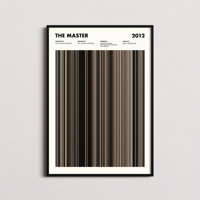 The Master Movie Barcode Poster