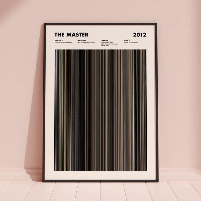 The Master Movie Barcode Poster