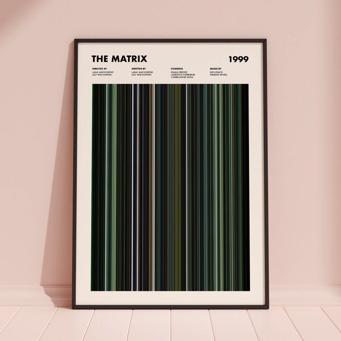 The Matrix Movie Barcode Poster