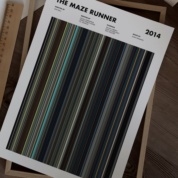 The Maze Runner Movie Barcode Poster