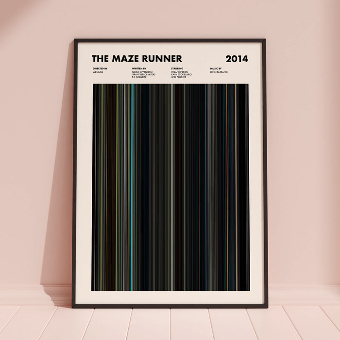 The Maze Runner Movie Barcode Poster