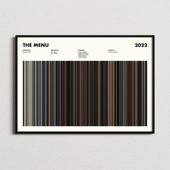 The Menu Movie Barcode Poster