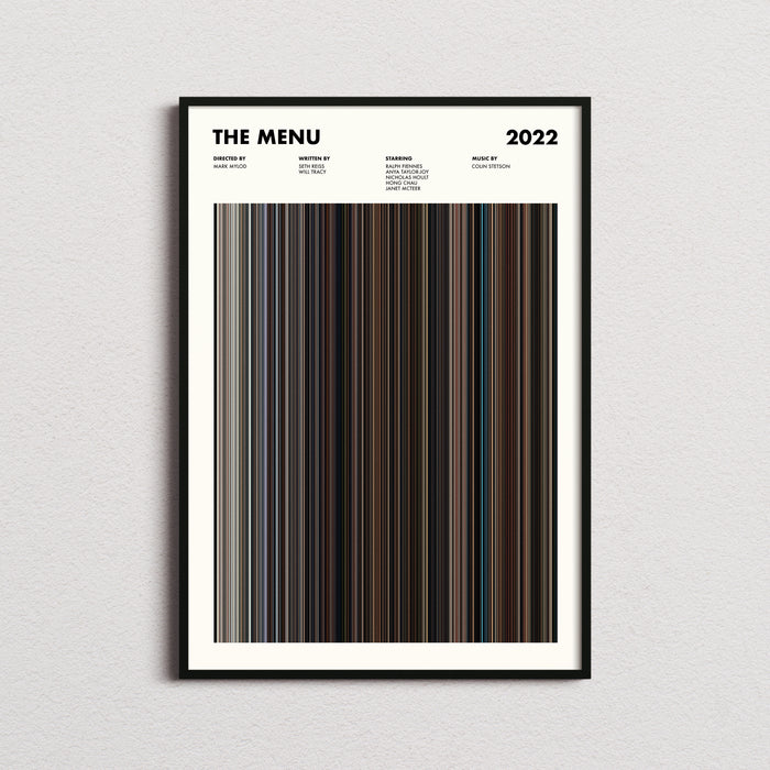 The Menu Movie Barcode Poster