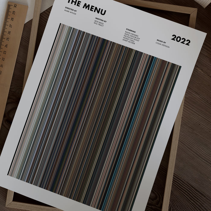 The Menu Movie Barcode Poster